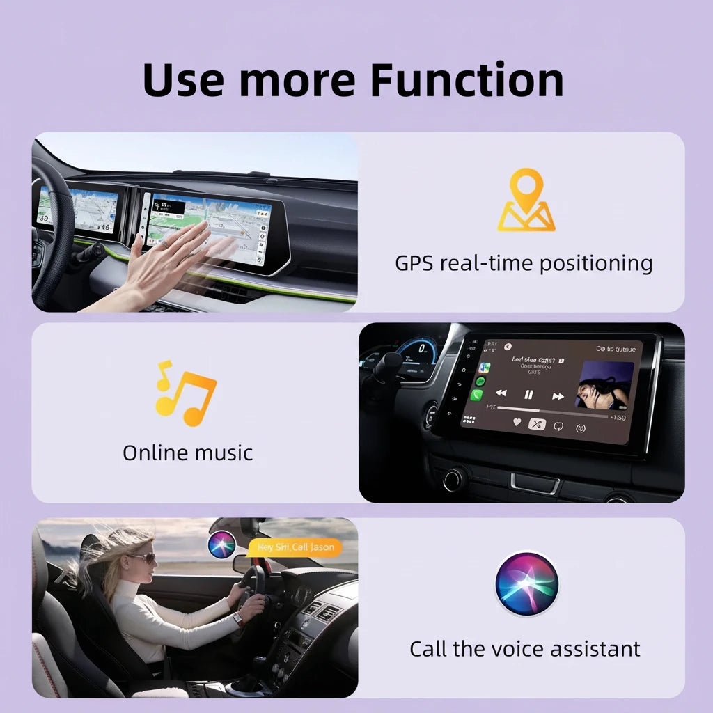 Wired to Wireless CarPlay & Android Auto Dongle, Adapter Stable Sync, 2026 model
