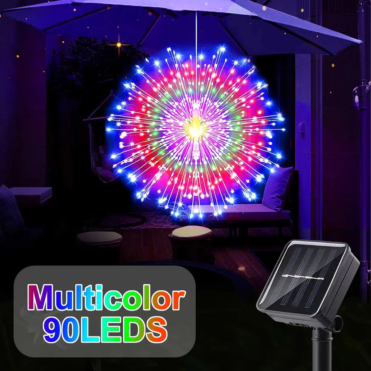 SparkBloom™ Solar Lights 🎆✨ — Firework Glow, Zero Power Cost