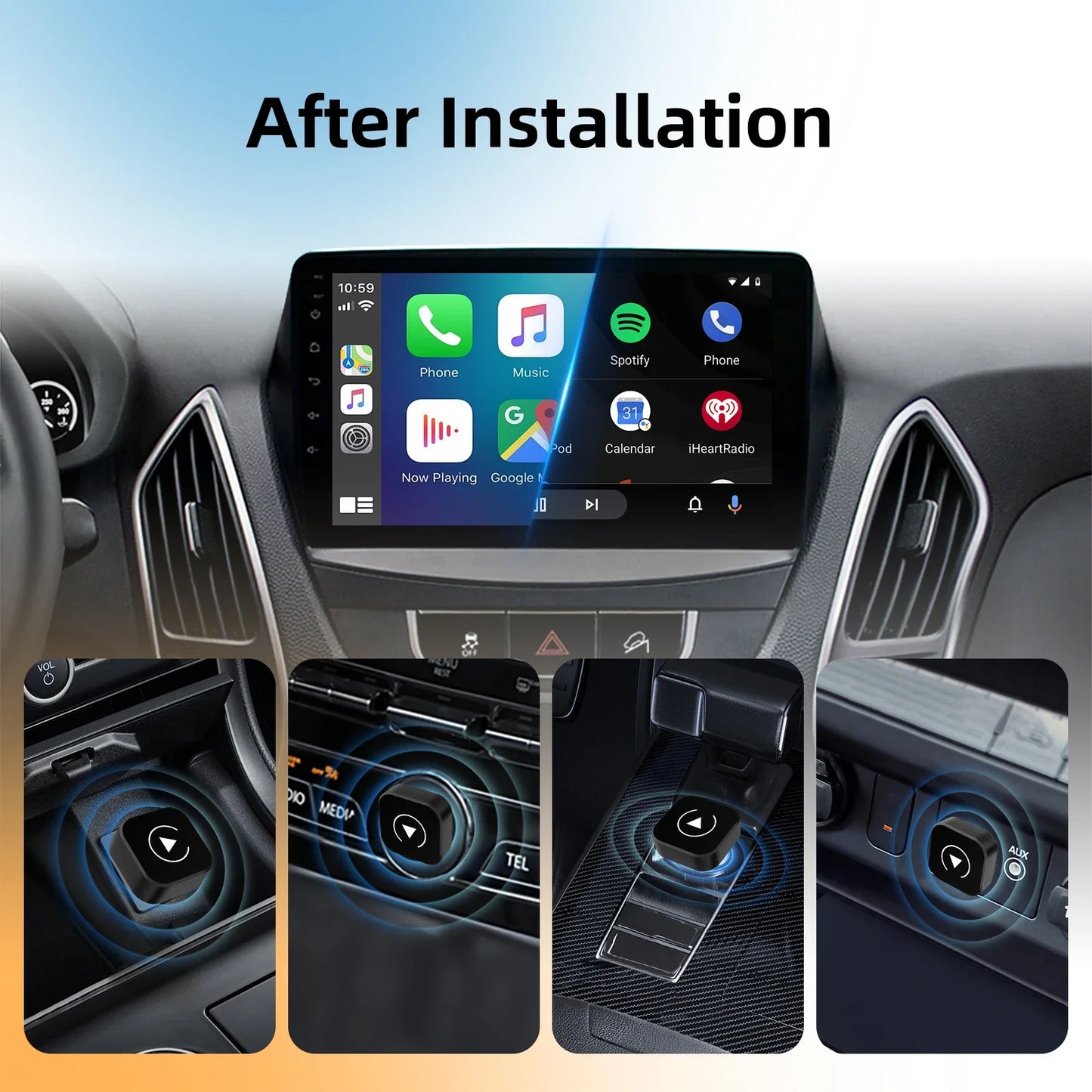Wired to Wireless CarPlay & Android Auto Dongle, Adapter Stable Sync, 2026 model