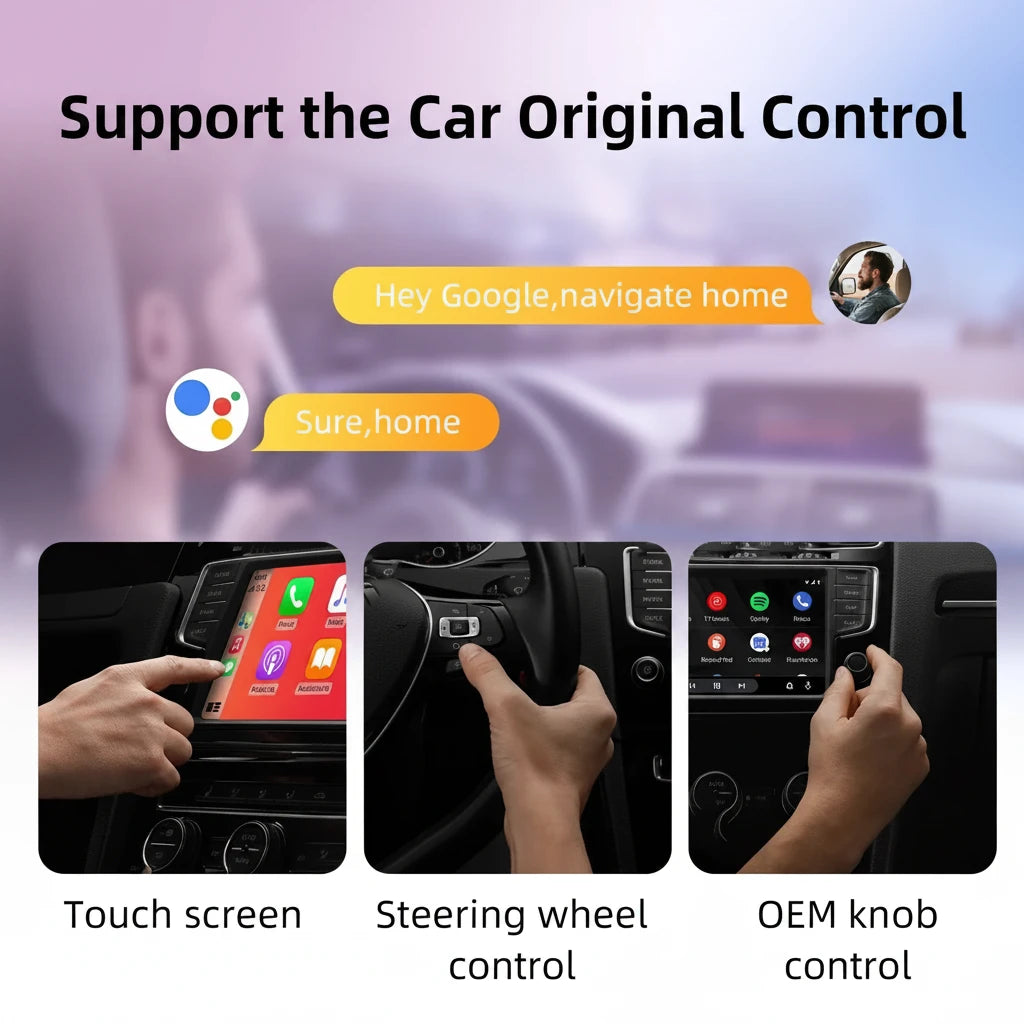 Wired to Wireless CarPlay & Android Auto Dongle, Adapter Stable Sync, 2026 model